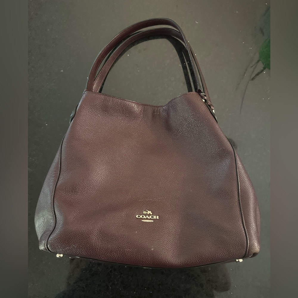Coach Edie leather shoulder bag